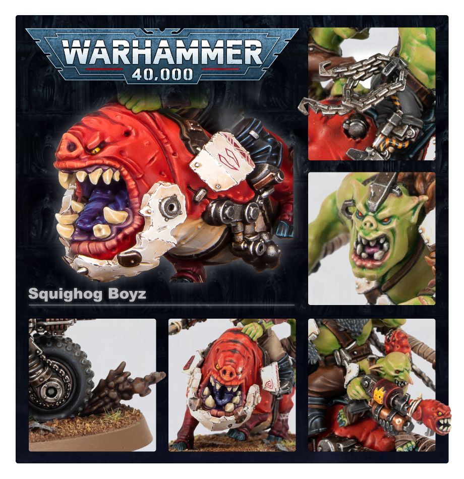 Warhammer 40000 - Orks -  Squighog Boyz