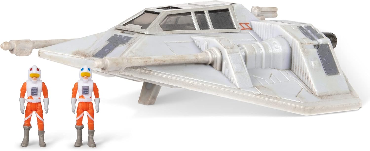 Jazwares - Star Wars - Micro Galaxy Squadron - Veicoli 13 cm - Luke Skywalker's Snowspeeder