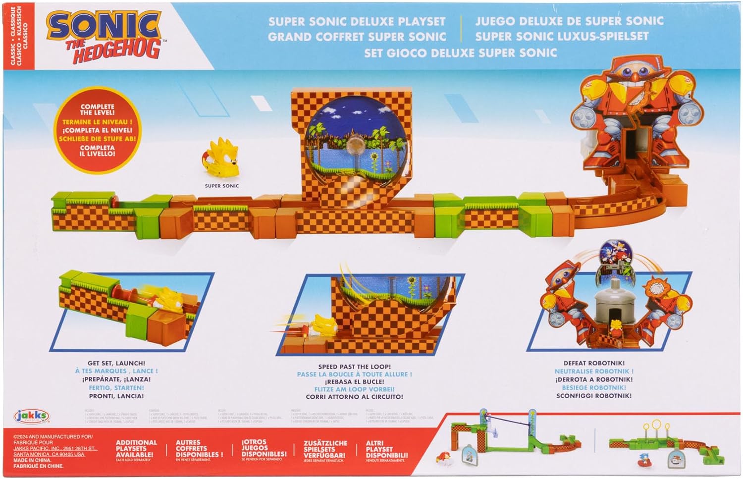 Jakks Pacific - Nintendo - Sonic - Go Go Racers - Pista Deluxe Playset