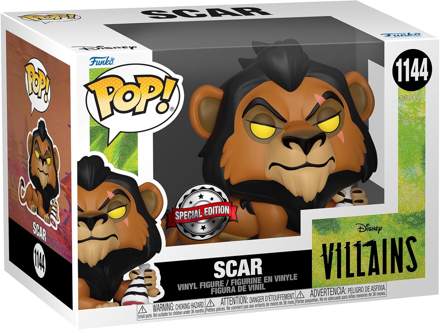Funko - Lion King - POP! Disney - Vinyl Figure - Scar w/Meat 9 cm