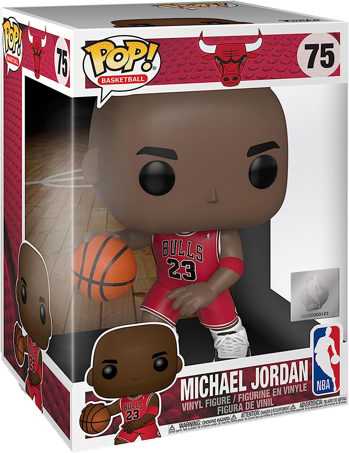NBA Super Sized POP! Vinyl Figure Michael Jordan (Red Jersey) 25cm
