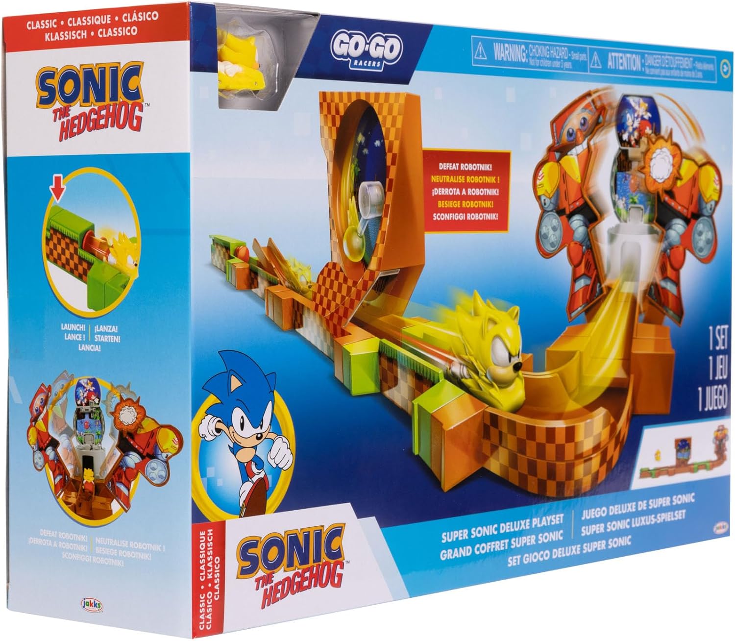Jakks Pacific - Nintendo - Sonic - Go Go Racers - Pista Deluxe Playset