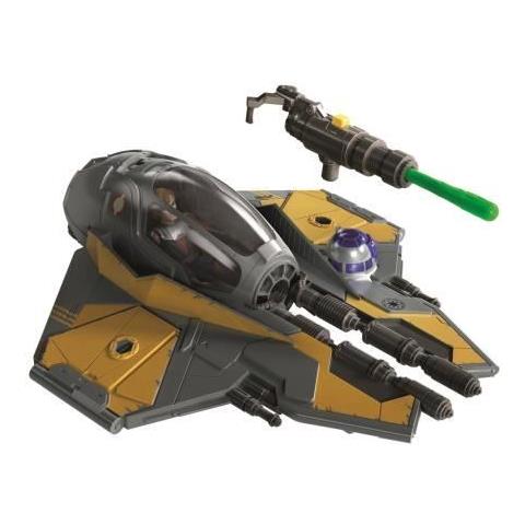 Hasbro Star Wars Anakin Skywalker Jedi Fighter (6cm Action Figure and Vehicle, Stellar Class, Mission Fleet Series)