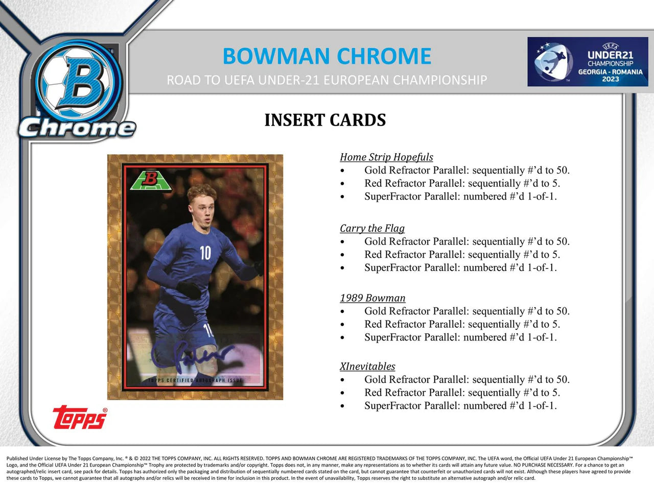 Topps - 2022 UEFA U21 Bowman Chrome Lite Box