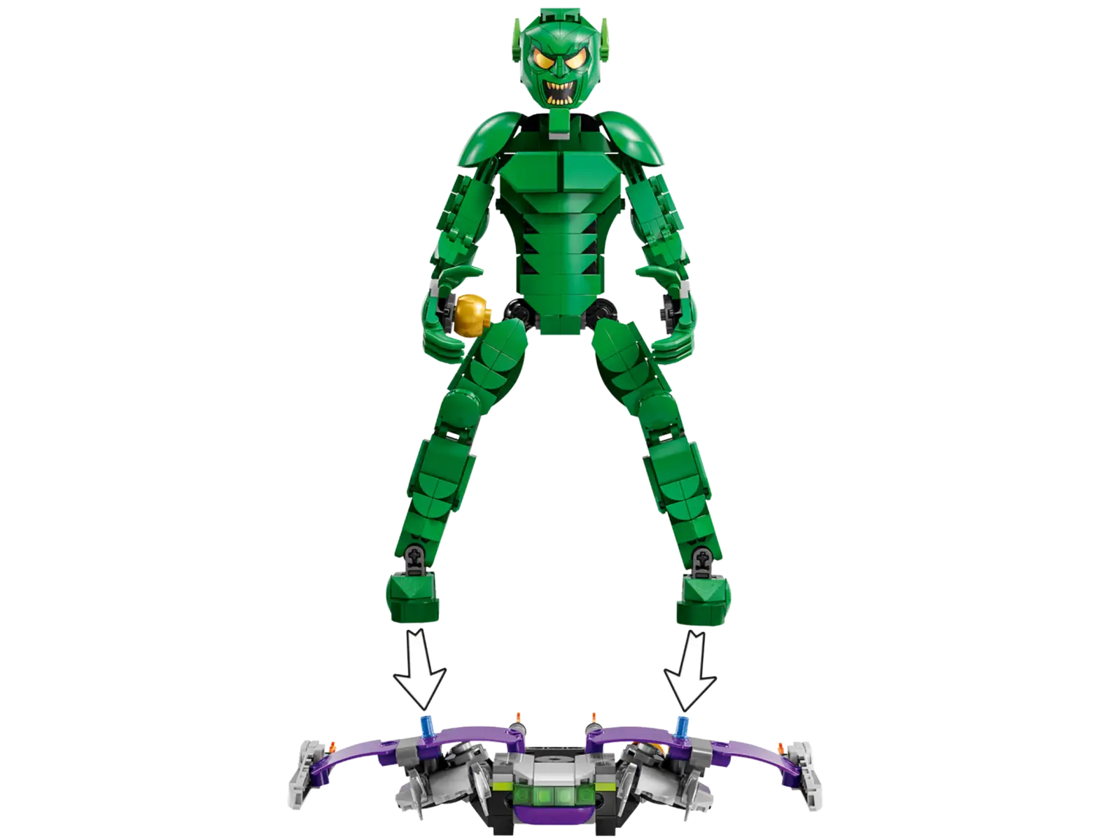 LEGO - Marvel - 76284  Personaggio costruibile di Goblin