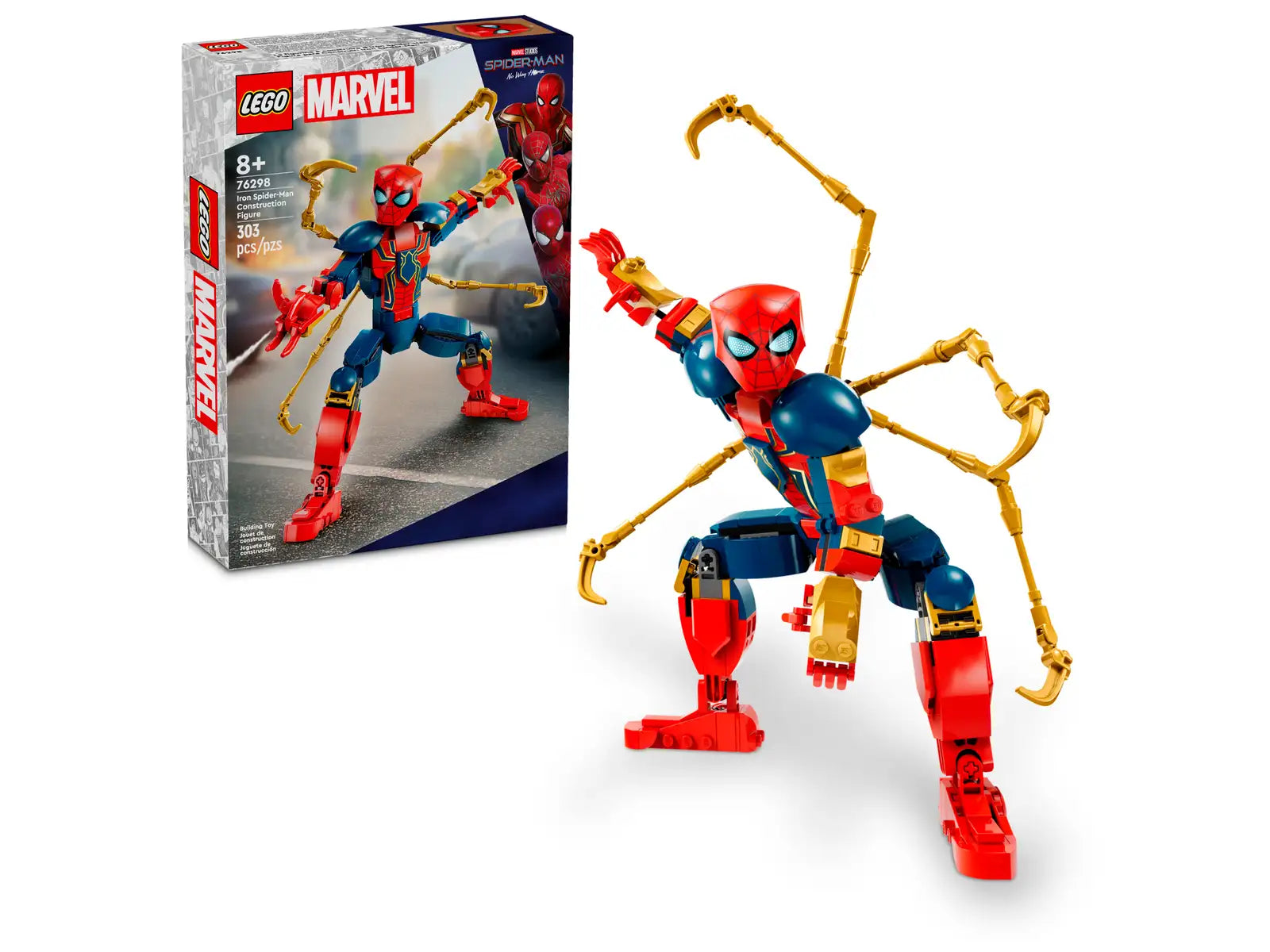 LEGO - Marvel - 76298 Personaggio costruibile di Iron Spider-Man