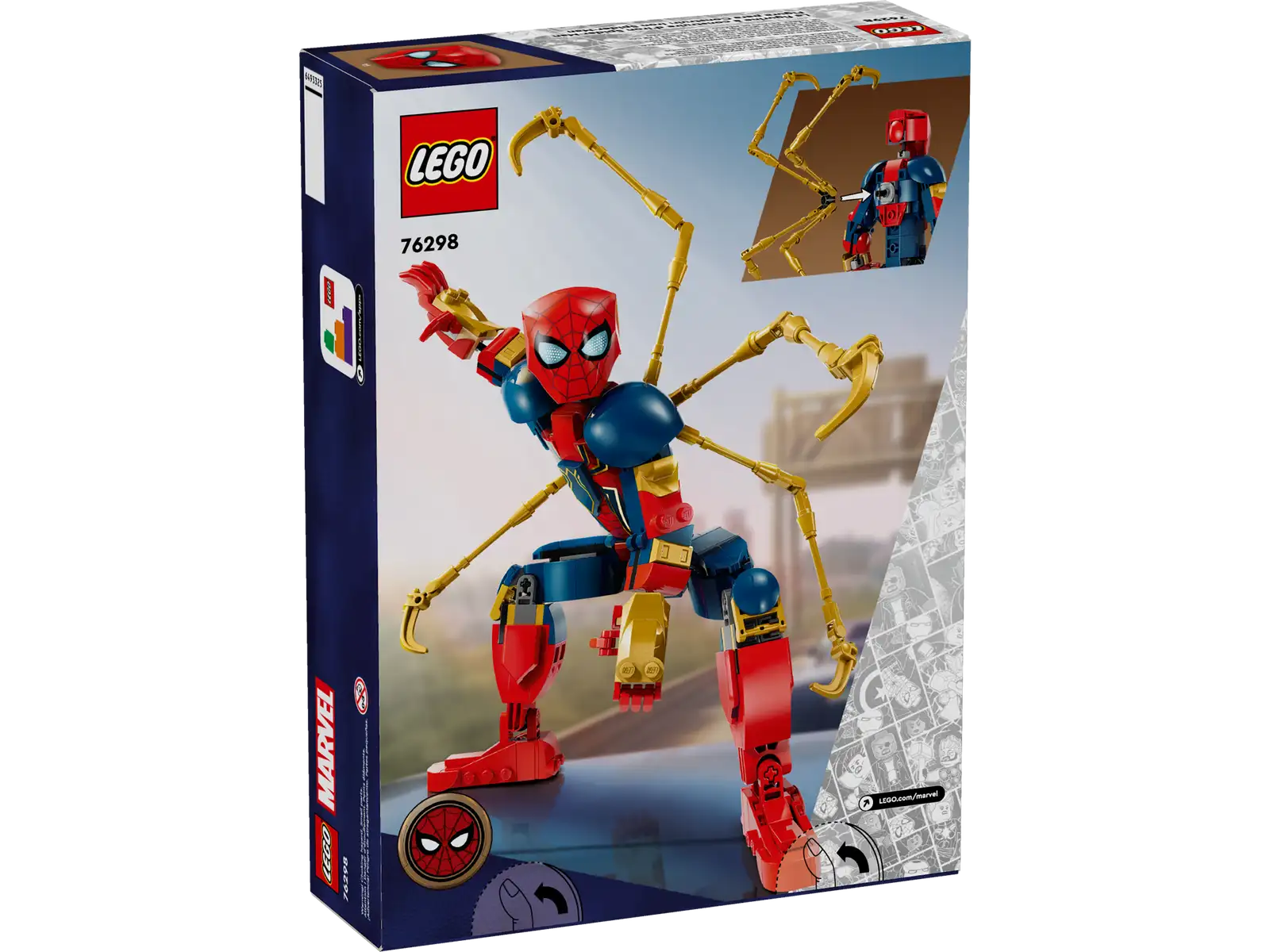 LEGO - Marvel - 76298 Personaggio costruibile di Iron Spider-Man