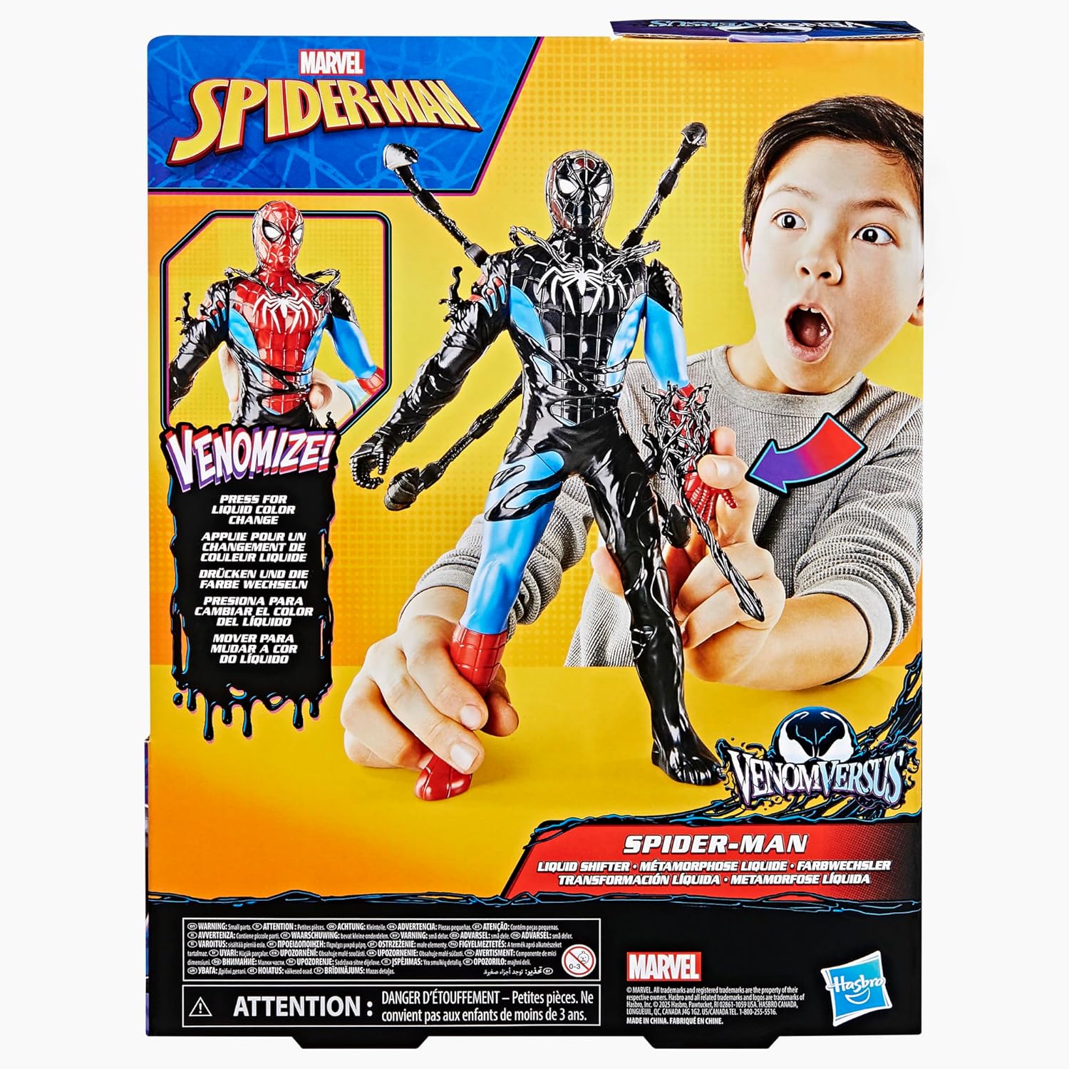 Hasbro Hasbro - Marvel Spider-Man - Action Figure di Spider-Man VenomVersus Liquid Shifter