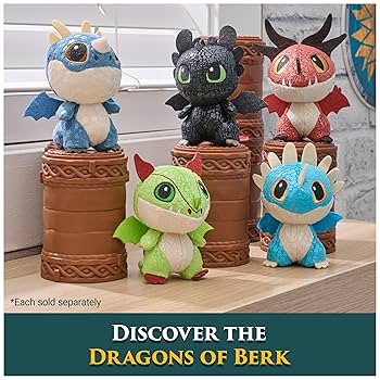 How to Train Your Dragon - Draghi Peluche Assortiti in vassoio