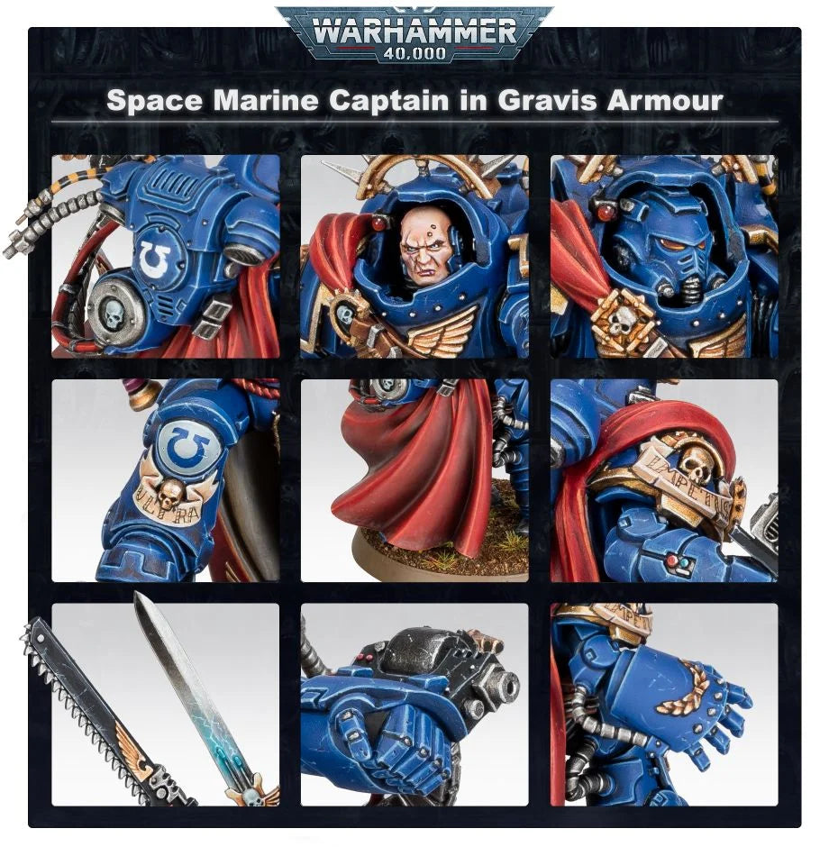 Warhammer 40000 - Space Marines - Captain in Gravis Armour