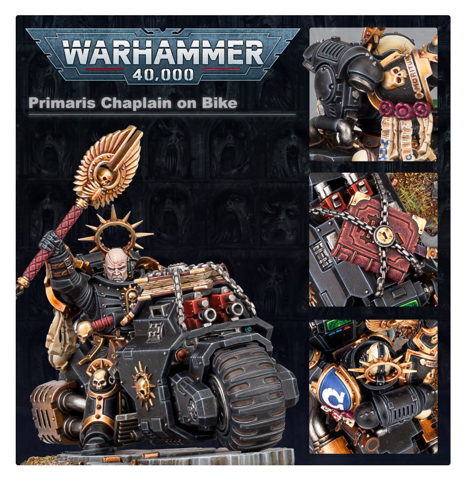 Warhammer 40000 - Space Marines - Primaris Chaplain on Bike
