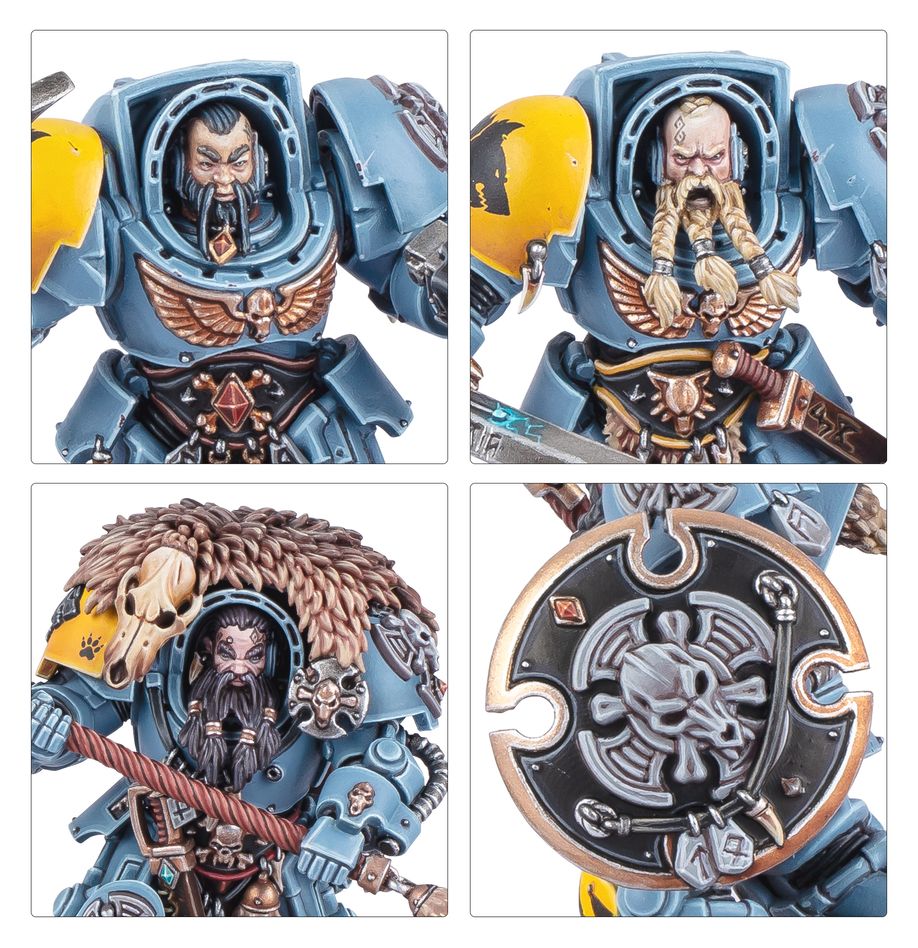 Warhammer 40000 - Space Wolves -  Wolf Guard Terminators