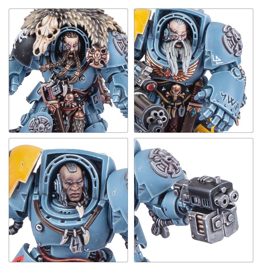 Warhammer 40000 - Space Wolves -  Wolf Guard Terminators