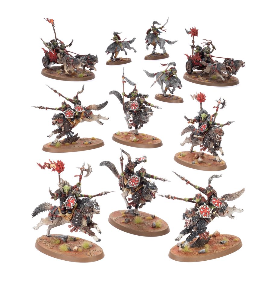 Age of Sigmar - Gloomspite Gitz - Spearhead - Snarlpack Huntaz