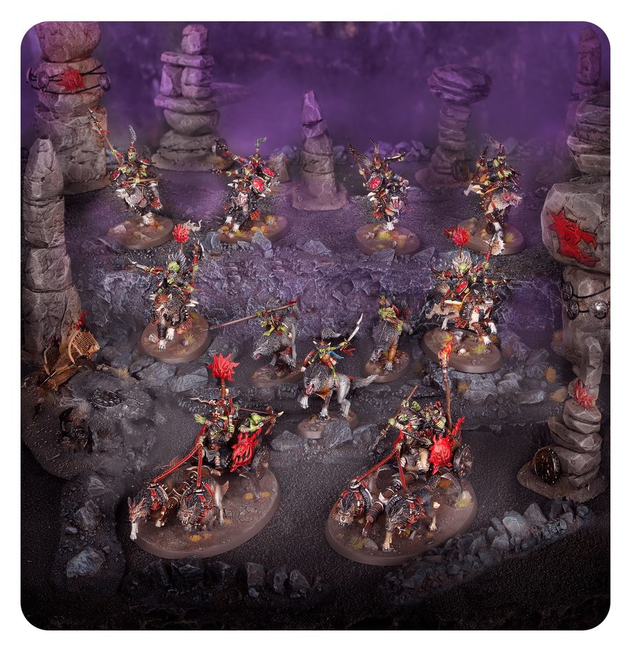 Age of Sigmar - Gloomspite Gitz - Spearhead - Snarlpack Huntaz