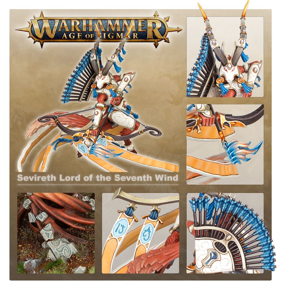 Age of Sigmar - Lumineth Realm-lords - Sevireth, Lord of the Seventh Wind