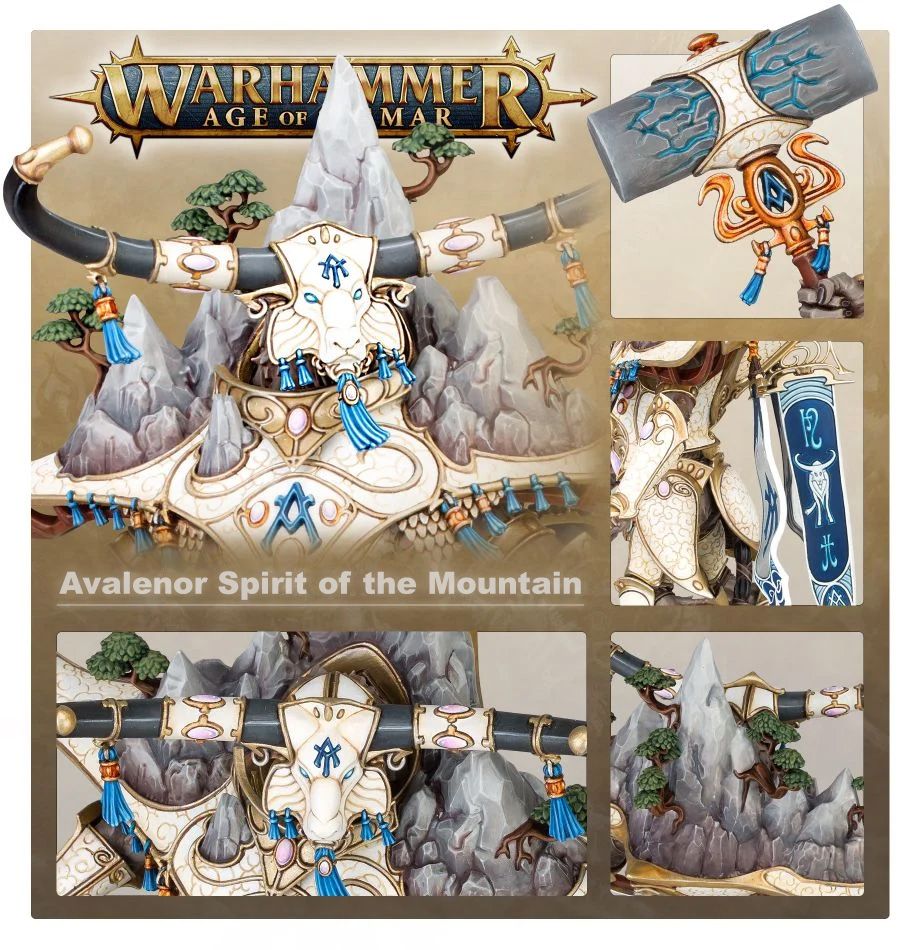 Age of Sigmar - Lumineth Realm-lords - Avalenor, the Stoneheart King