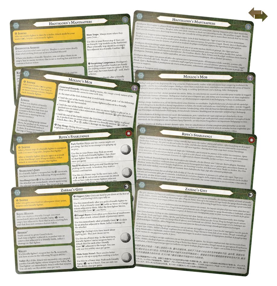 Warhammer Underworlds - Destruction Warbands - Gitz and Goliaths