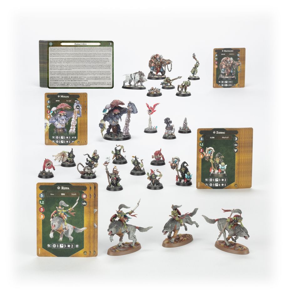 Warhammer Underworlds - Destruction Warbands - Gitz and Goliaths