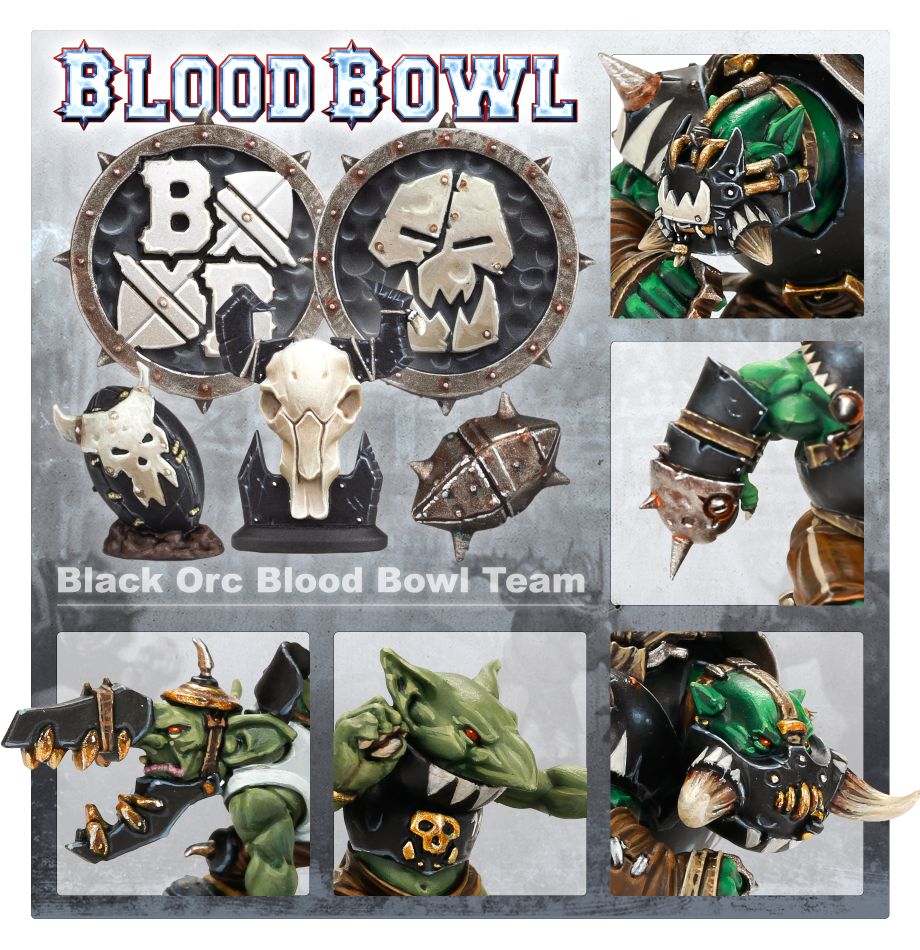 Team Black Orc from Blood Bowl: the Thunder Valley Greenskins