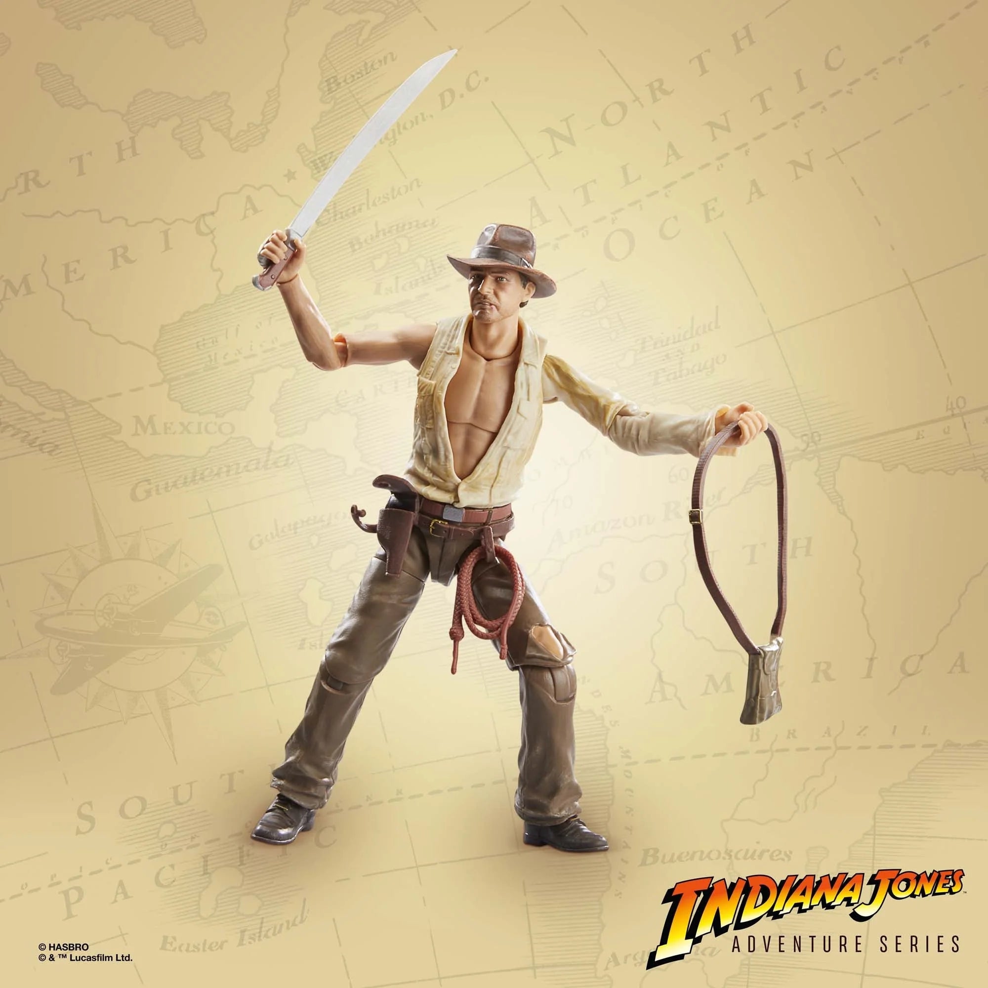 Hasbro - Indiana Jones Adventure Series - Indiana Jones (Il Tempio Maledetto)