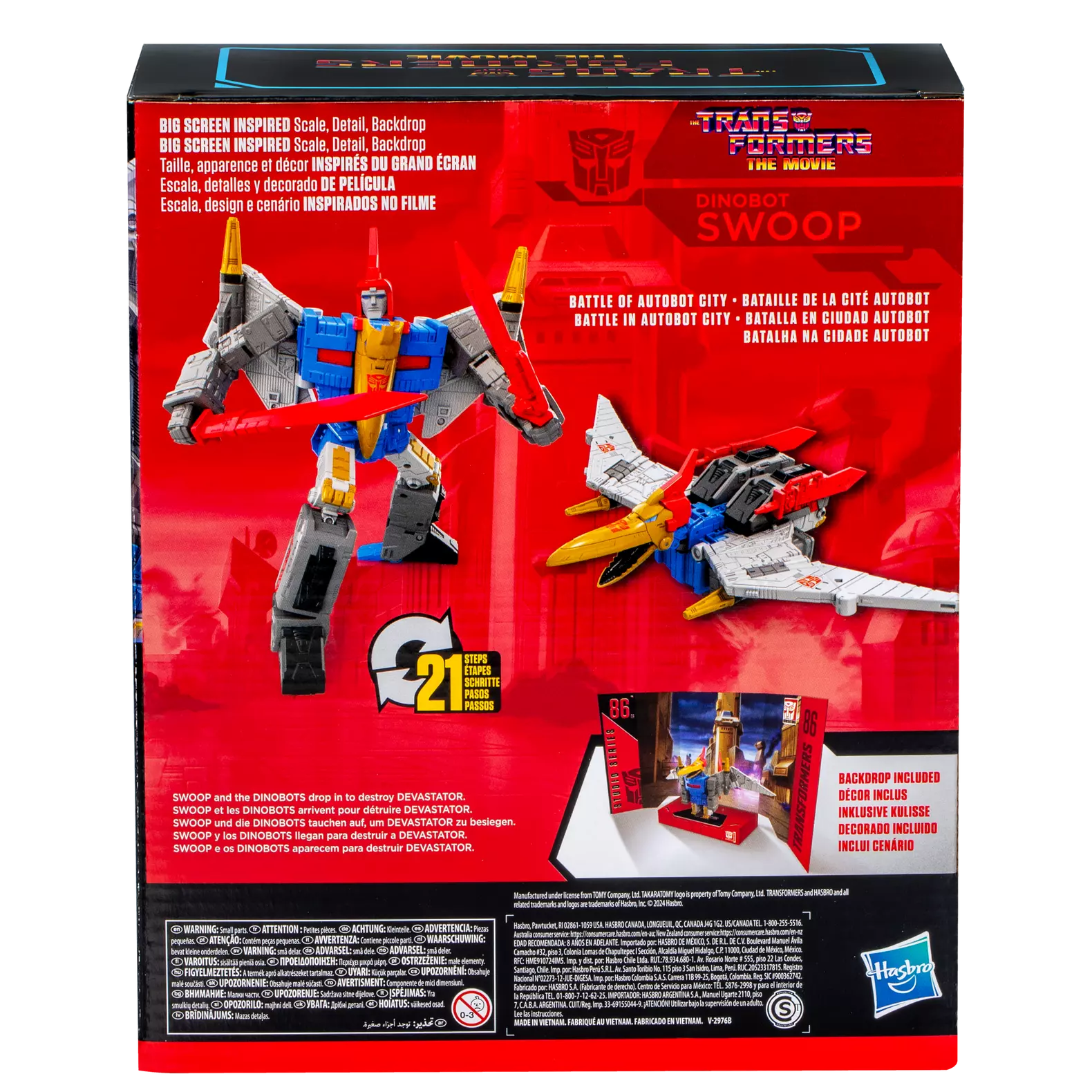Hasbro - Transformers - Studio Series 86-26 - Leader Class Dinobot Swoop, ispirata al film