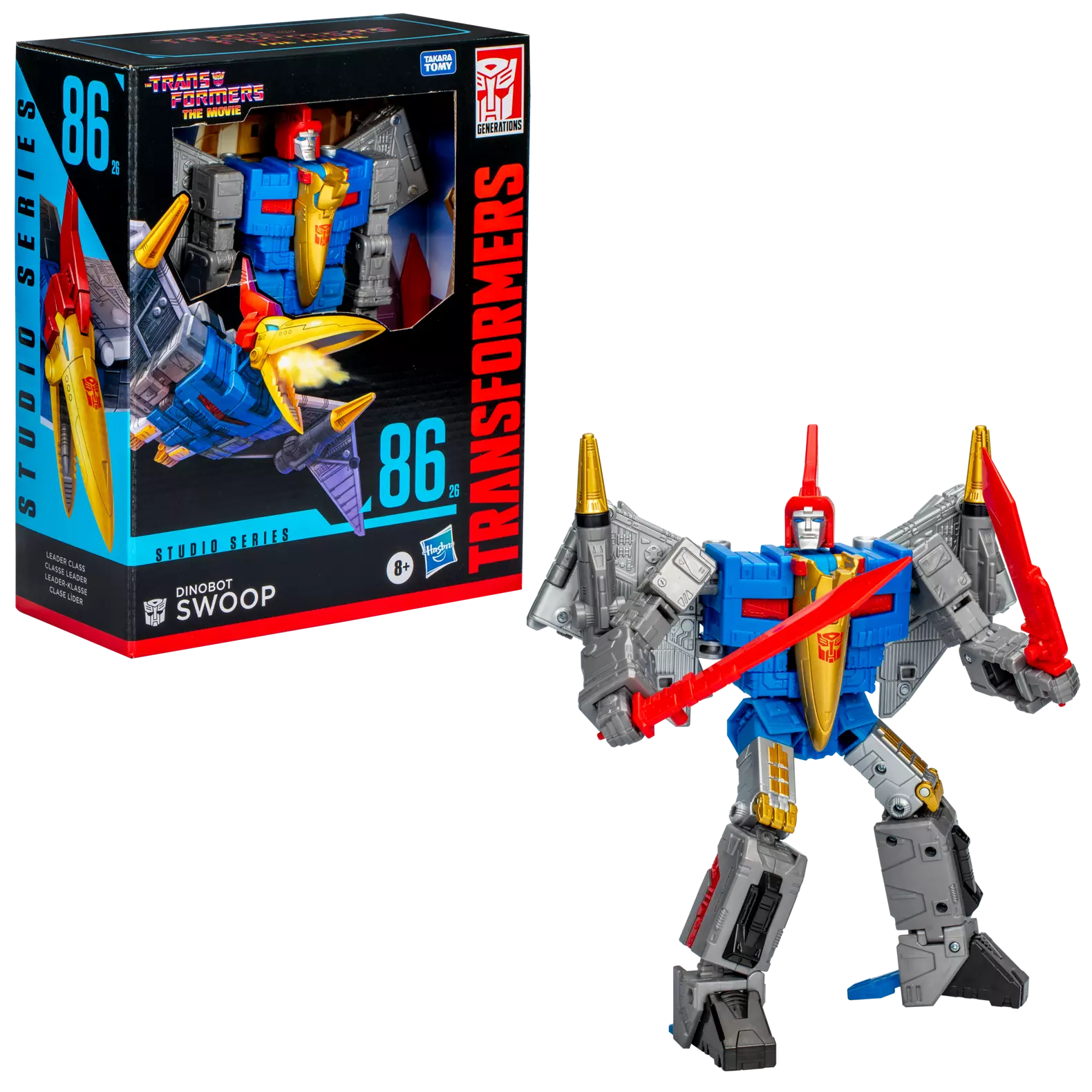 Hasbro - Transformers - Studio Series 86-26 - Leader Class Dinobot Swoop, ispirata al film