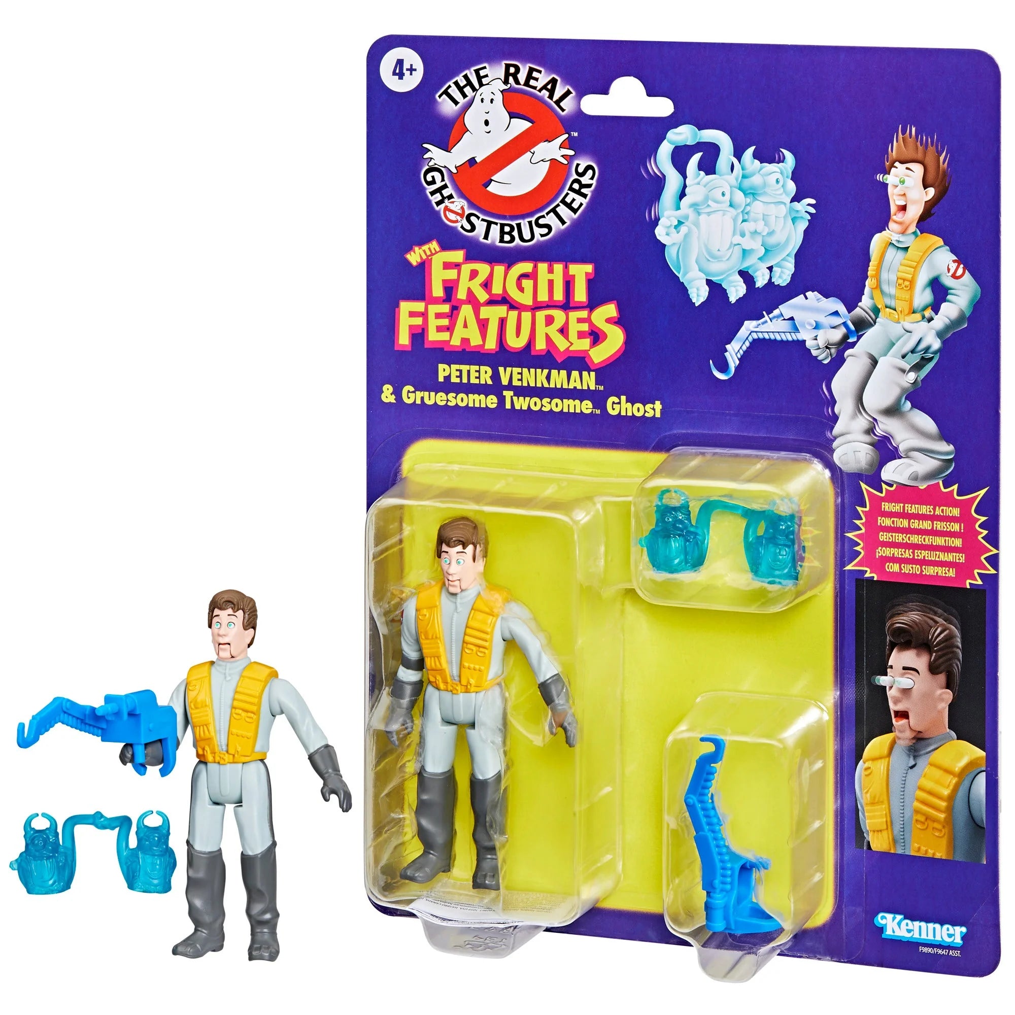Hasbro - Ghostbusters - Kenner Classics The Real Ghostbusters - Winston Zeddemore e Fantasma Scream Roller