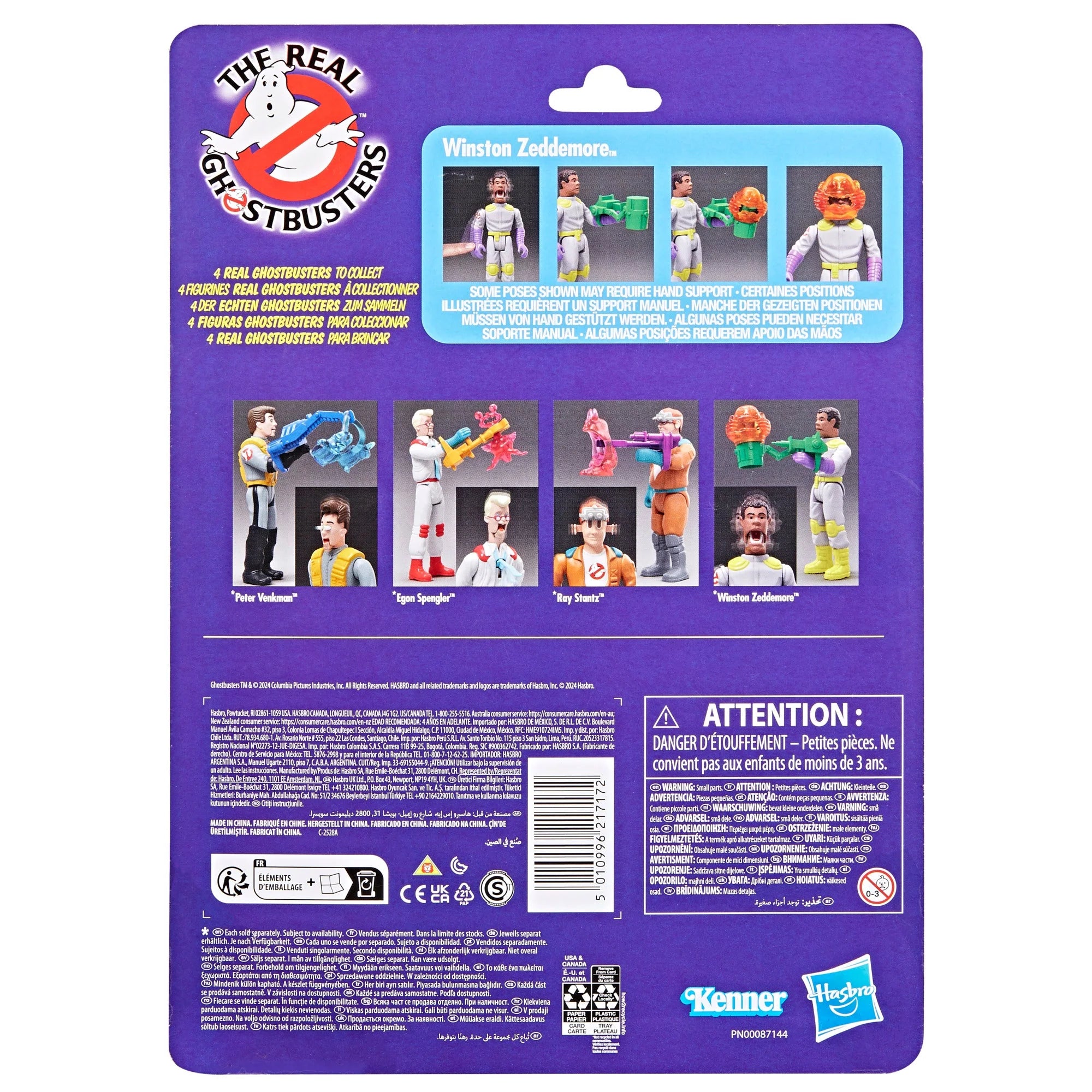Hasbro - Ghostbusters - Kenner Classics The Real Ghostbusters - Winston Zeddemore e Fantasma Scream Roller