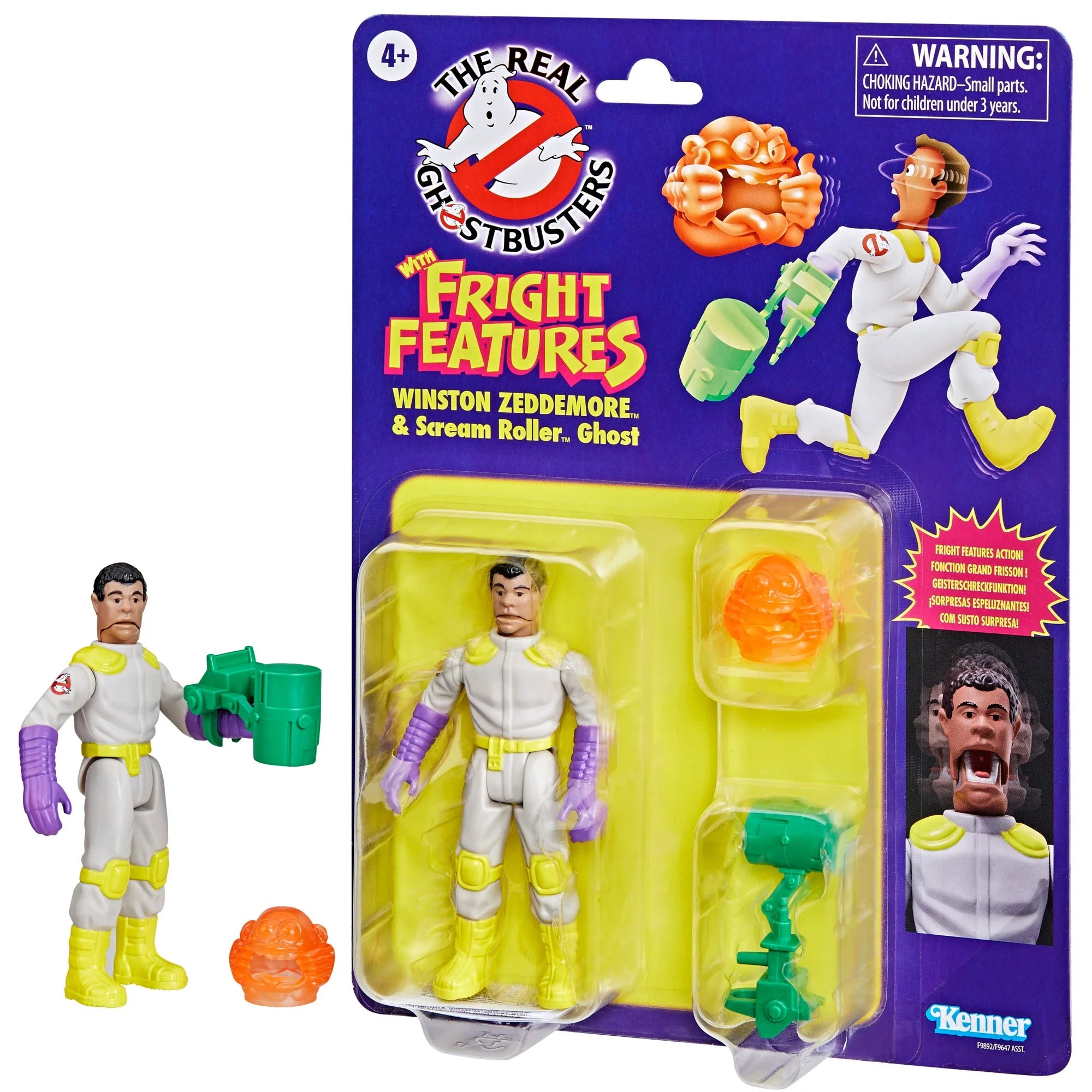 Hasbro - Ghostbusters - Kenner Classics The Real Ghostbusters - Winston Zeddemore e Fantasma Scream Roller