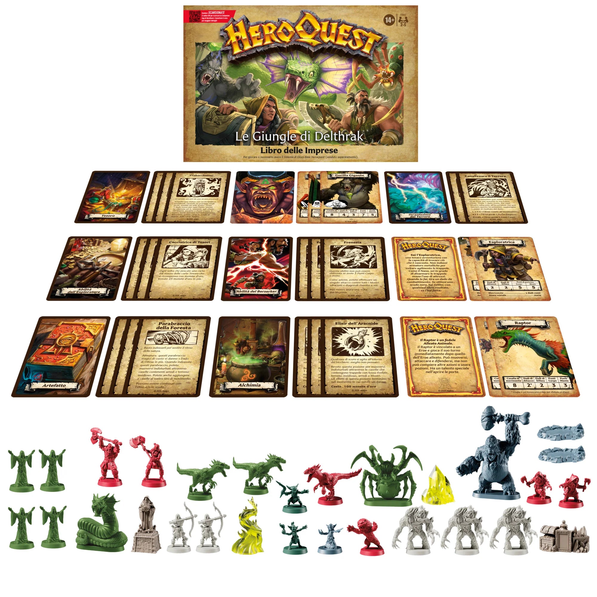 Hasbro - Avalon Hill - HeroQuest Pack delle Imprese Le Giungle di Delthrak - Ita
