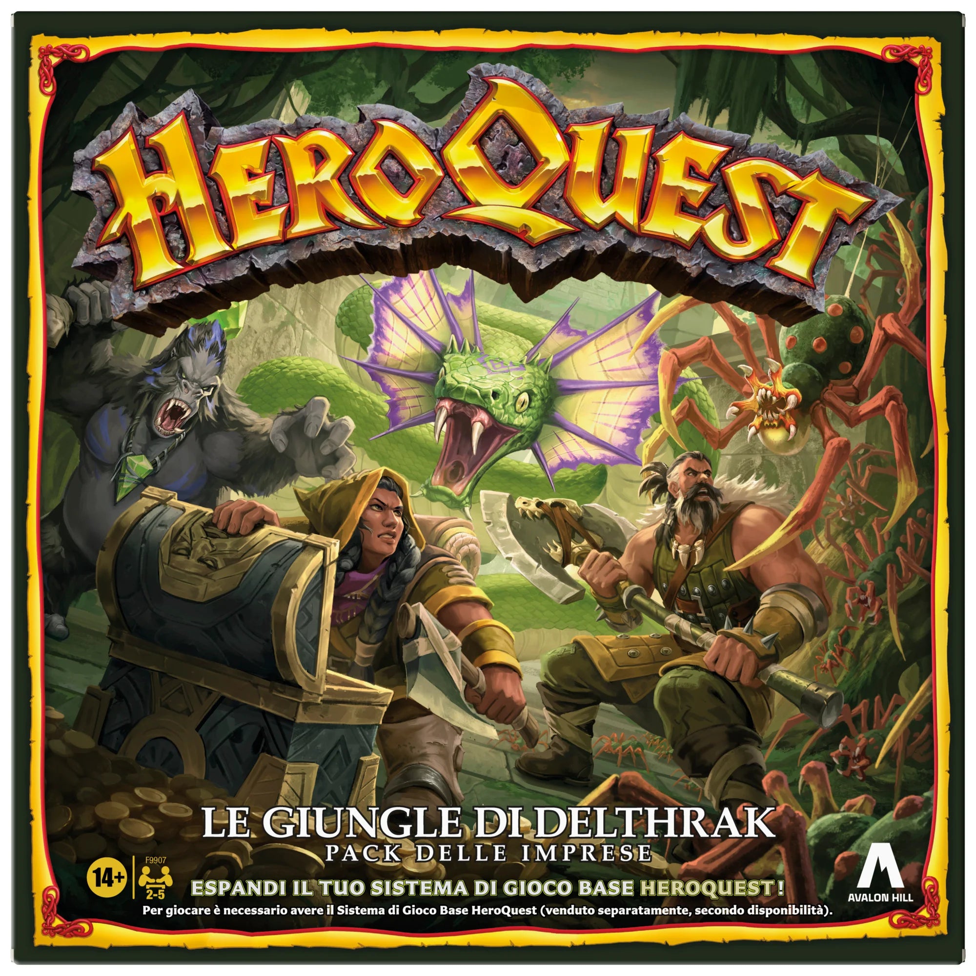 Hasbro - Avalon Hill - HeroQuest Pack delle Imprese Le Giungle di Delthrak - Ita