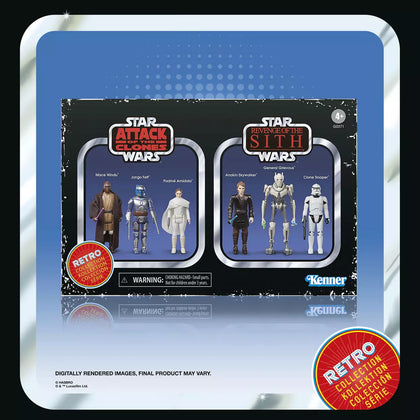 Hasbro - Star Wars - Retro Collection Star Wars Episode II & Episode III Multipack