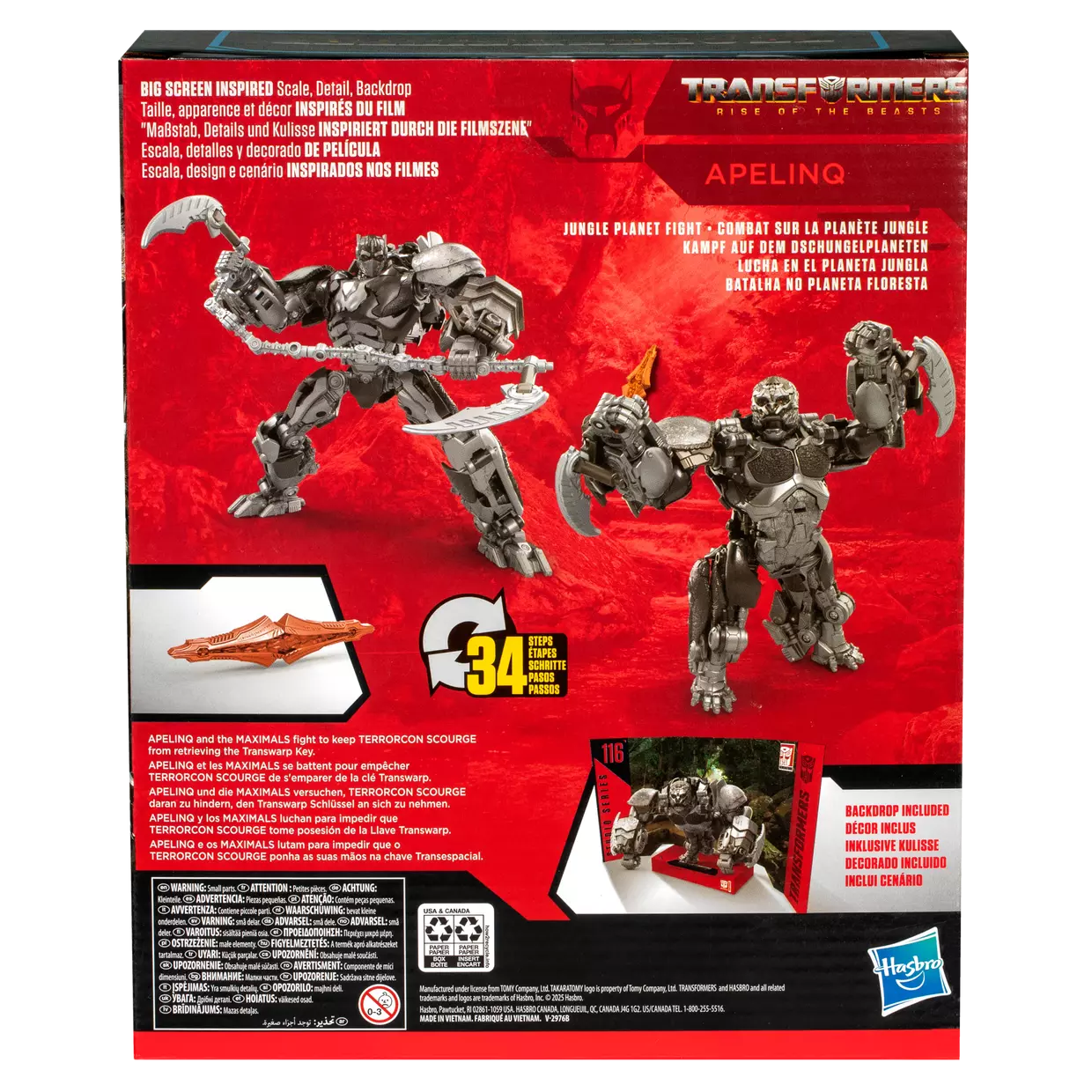 Hasbro - Transformers - Studio Series Leader Class, Apelinq, ispirato al film