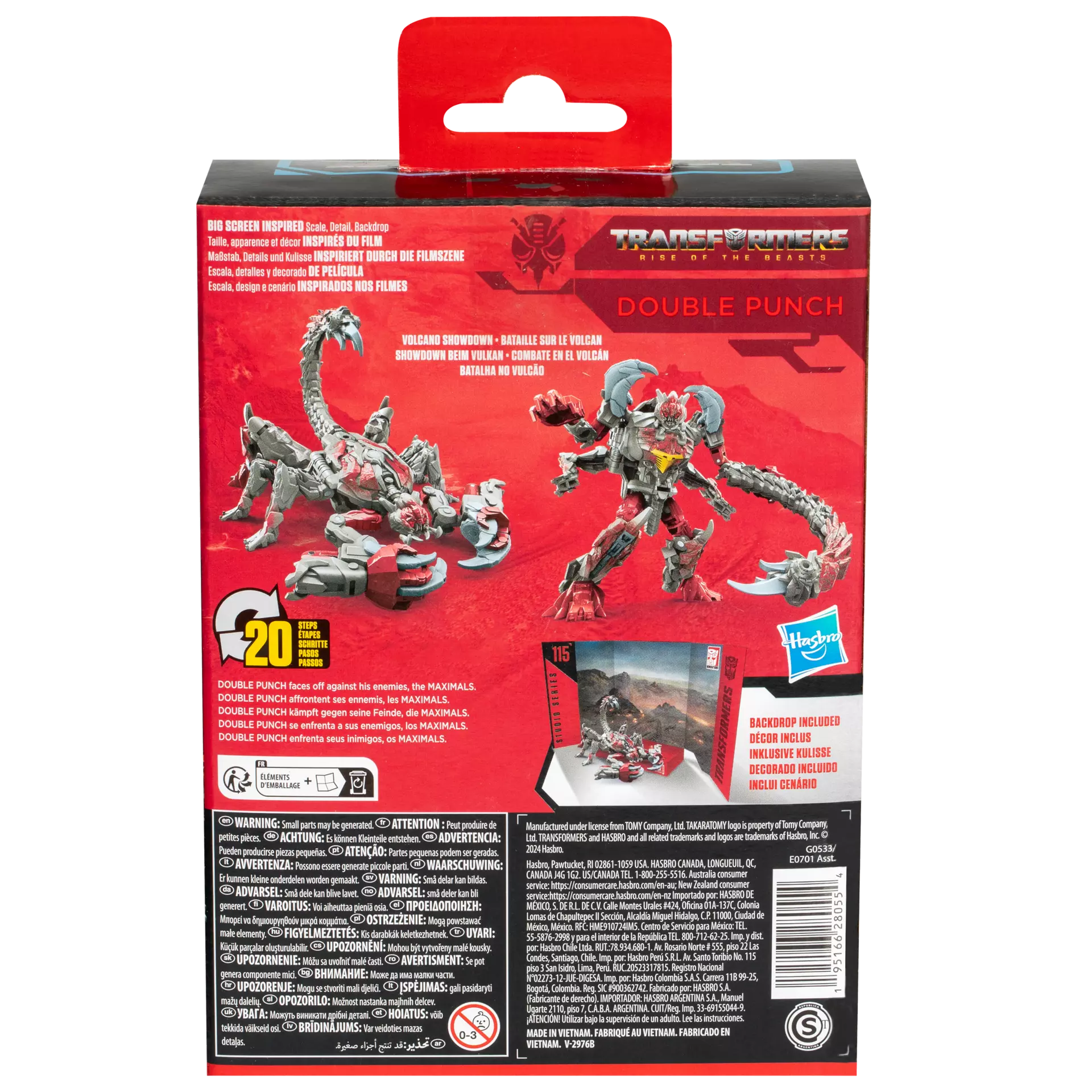 Hasbro - Transformers Studio Series 115 - Deluxe Class - Double Punch ispirato al film