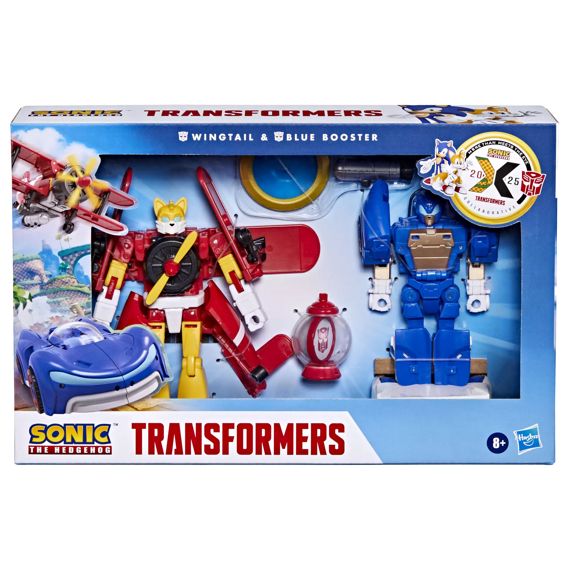 Hasbro - Transformers - Collaborative, Sonic the Hedgehog x Transformers, Wingtail e Blue Booster