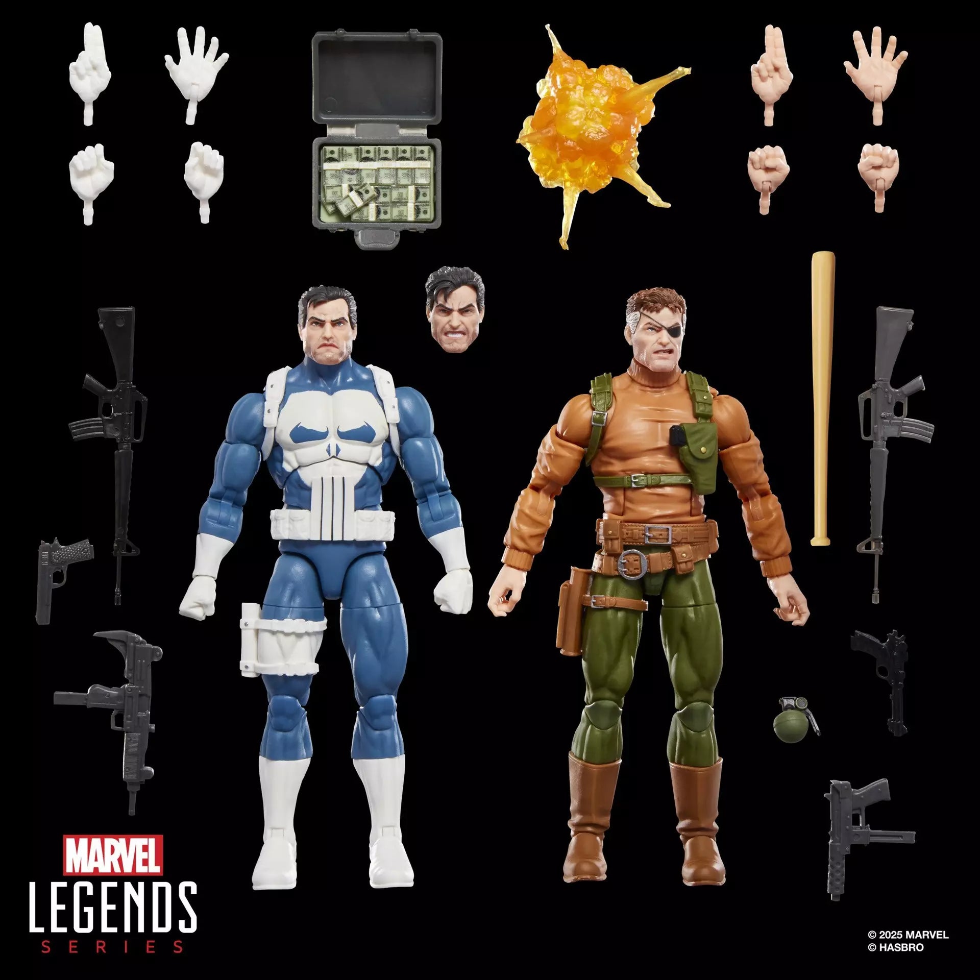 Hasbro - Marvel Legends Series - Gamerverse Punisher and Nick Fury