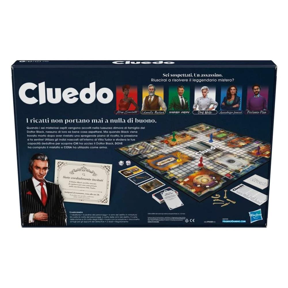 Hasbreo - Cluedo Classico Refresh - Gioco da tavolo - Italiano