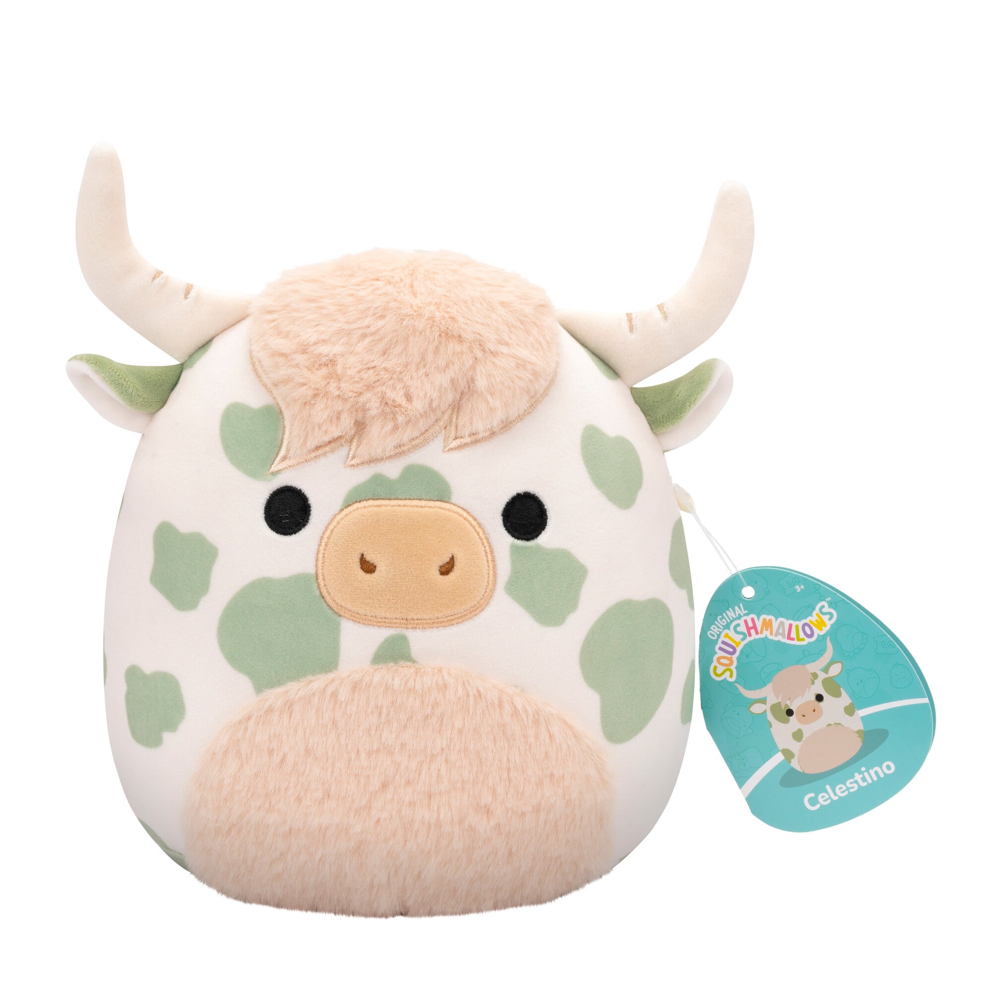 Squishmallows - Personaggi 20 cm - Celestino la Mucca maculata