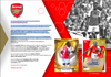 Topps - Club - Team Set Arsenal 2023/24 – Box da 6 Bustine da 5 carte