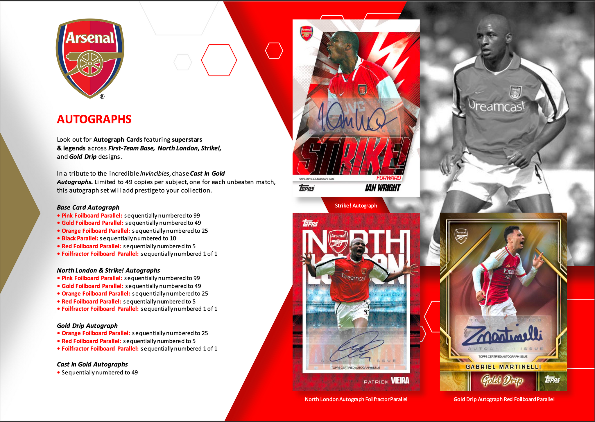 Topps - Club - Team Set Arsenal 2023/24 – Box da 6 Bustine da 5 carte