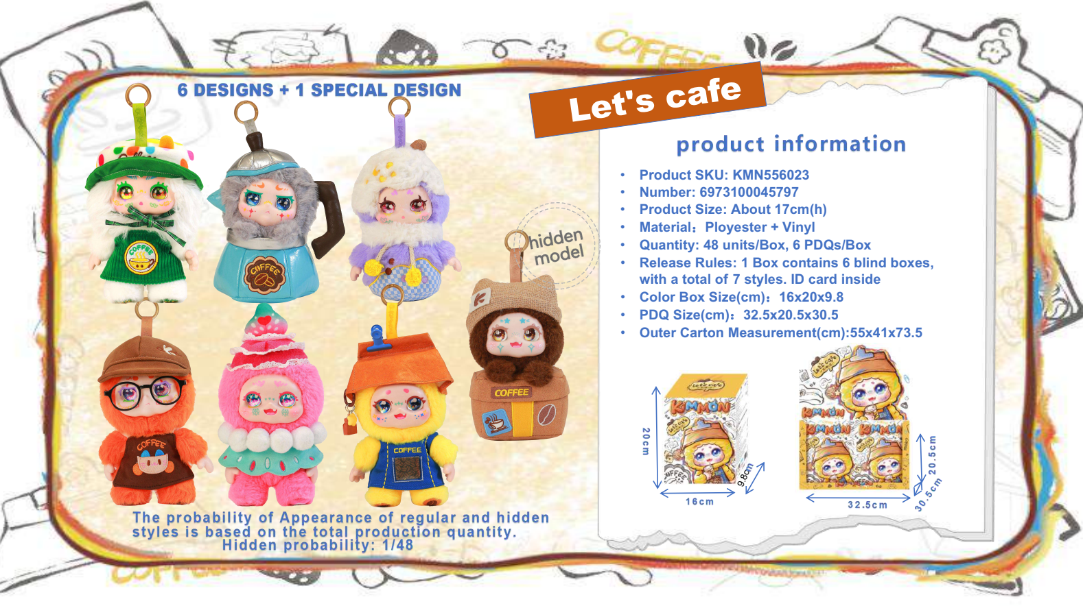 Kimmon - Let's Cafe - 6 Blinde box