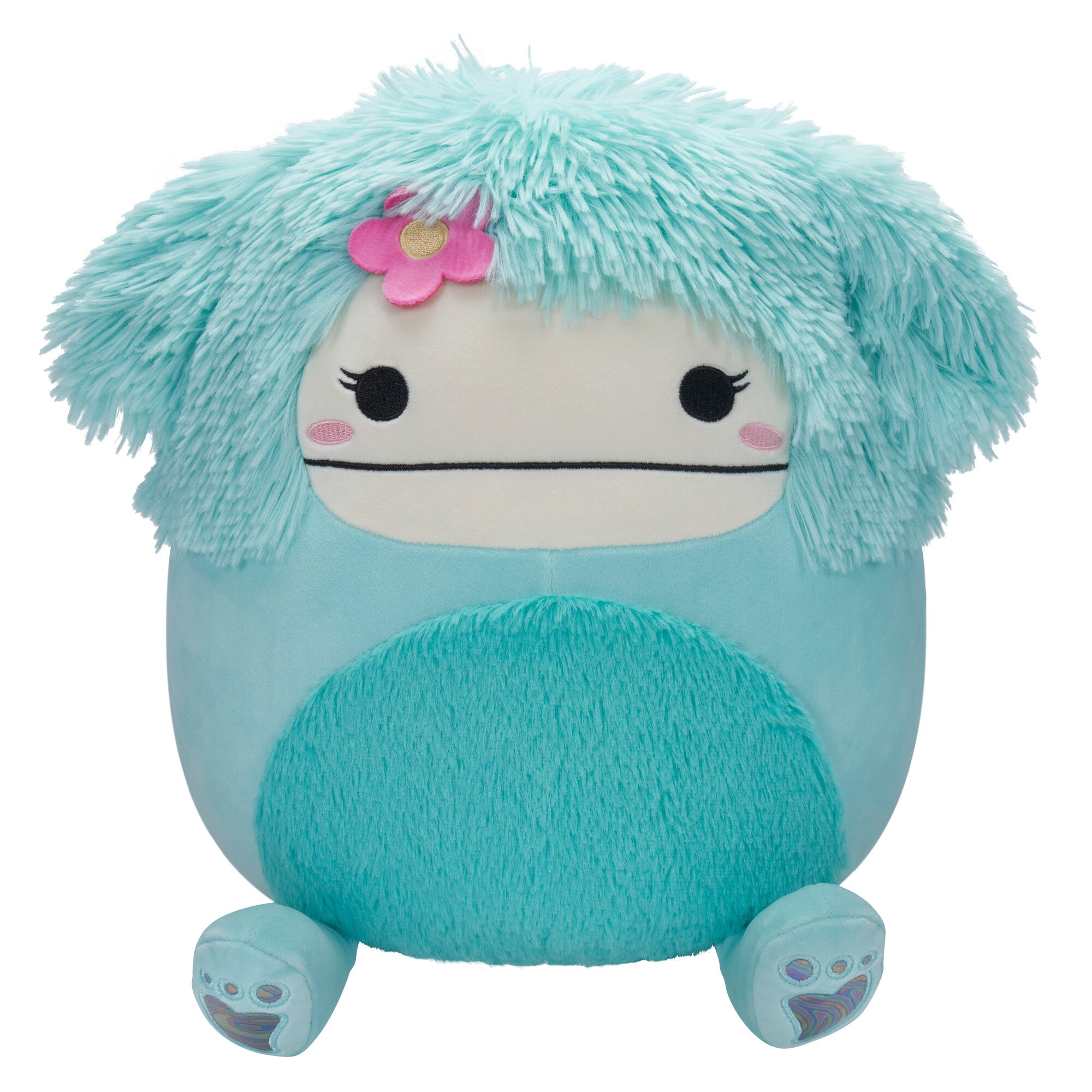 Squishmallows - Personaggi 30 cm - Joelle il Bigfoot con Fiore