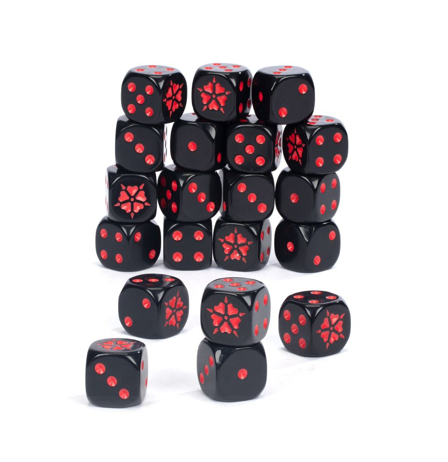 Warhammer 40000 - Adepta Sororitas - Order of The Bloody Rose Dice Set