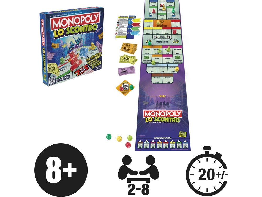 Hasbro - Monopoly Lo Scontro - Gioco da Tavolo