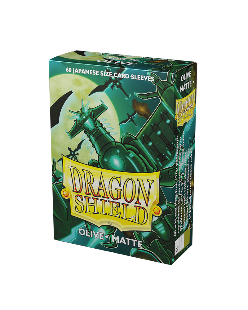 Dragon Shield - Japanese - Matte - Olive 60 pcs
