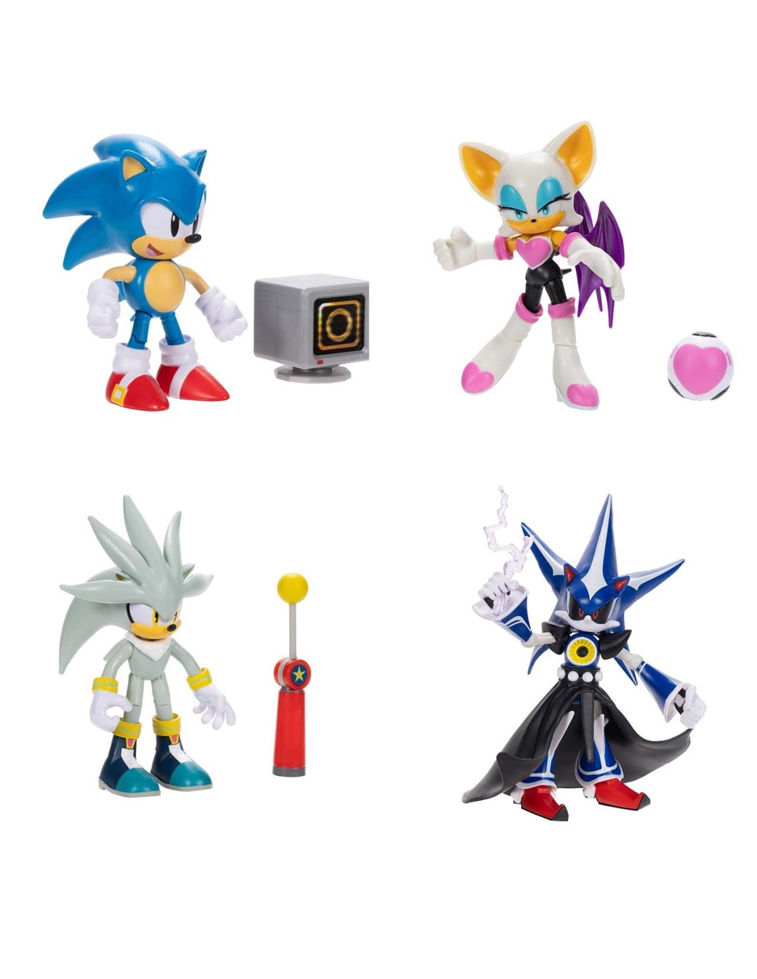 Jakks Pacific - Nintendo - Sonic - Personaggi Articolati 10 cm con accessorio - wave 17