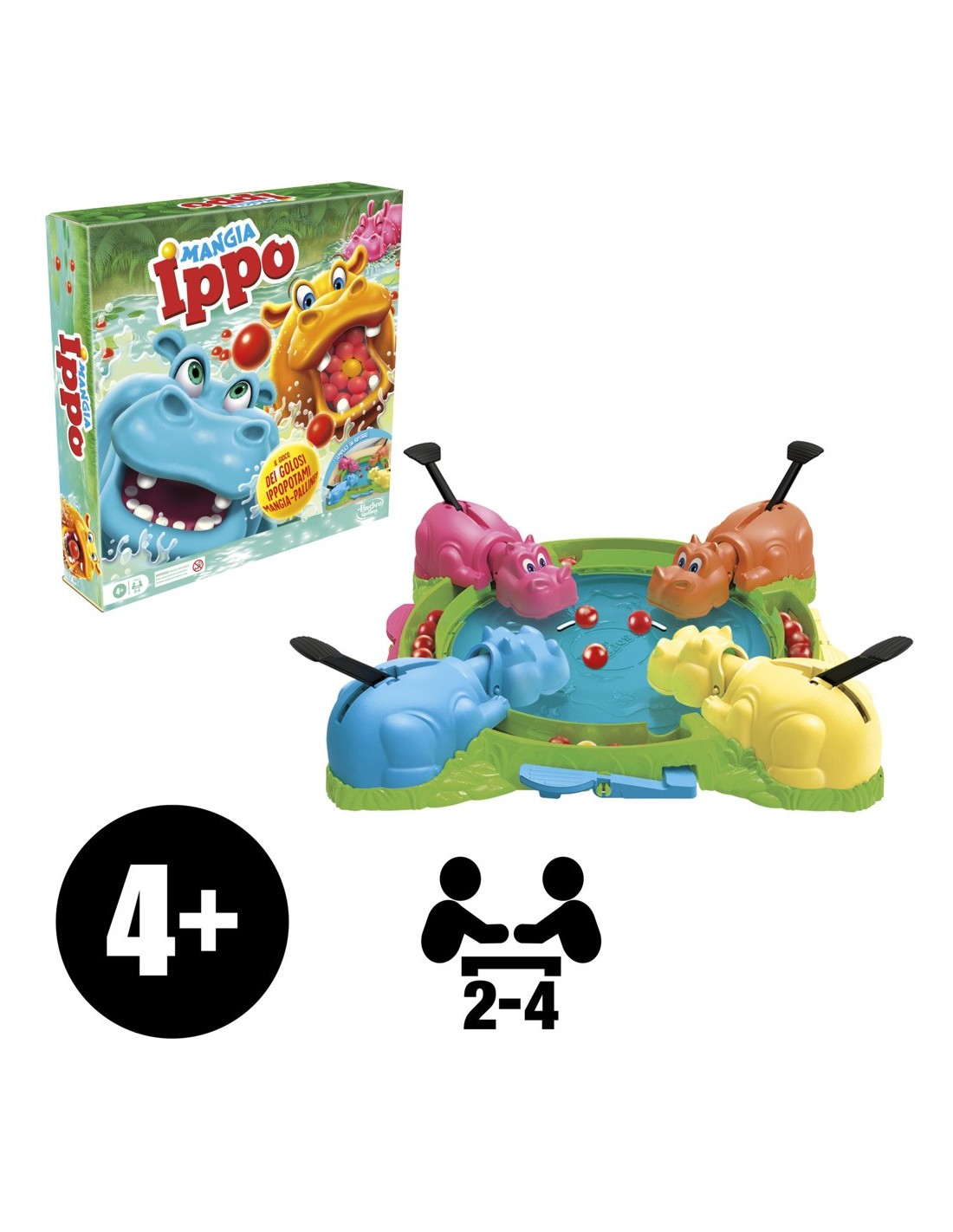 Hasbro - Mangia Ippo Refresh - Gioco da Tavolo - Ita