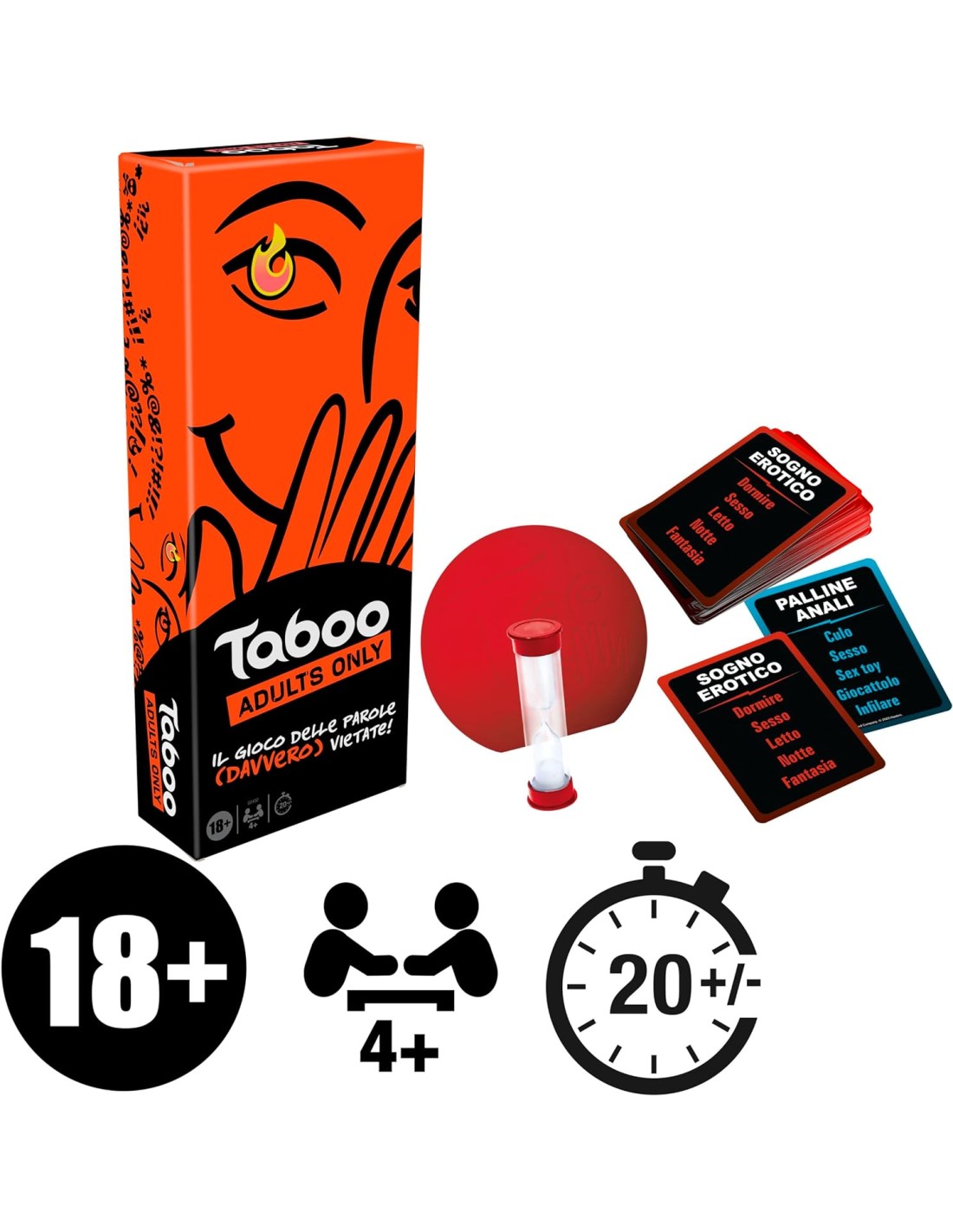 Hasbro - Taboo Uncensored - Gioco da Tavolo - Ita