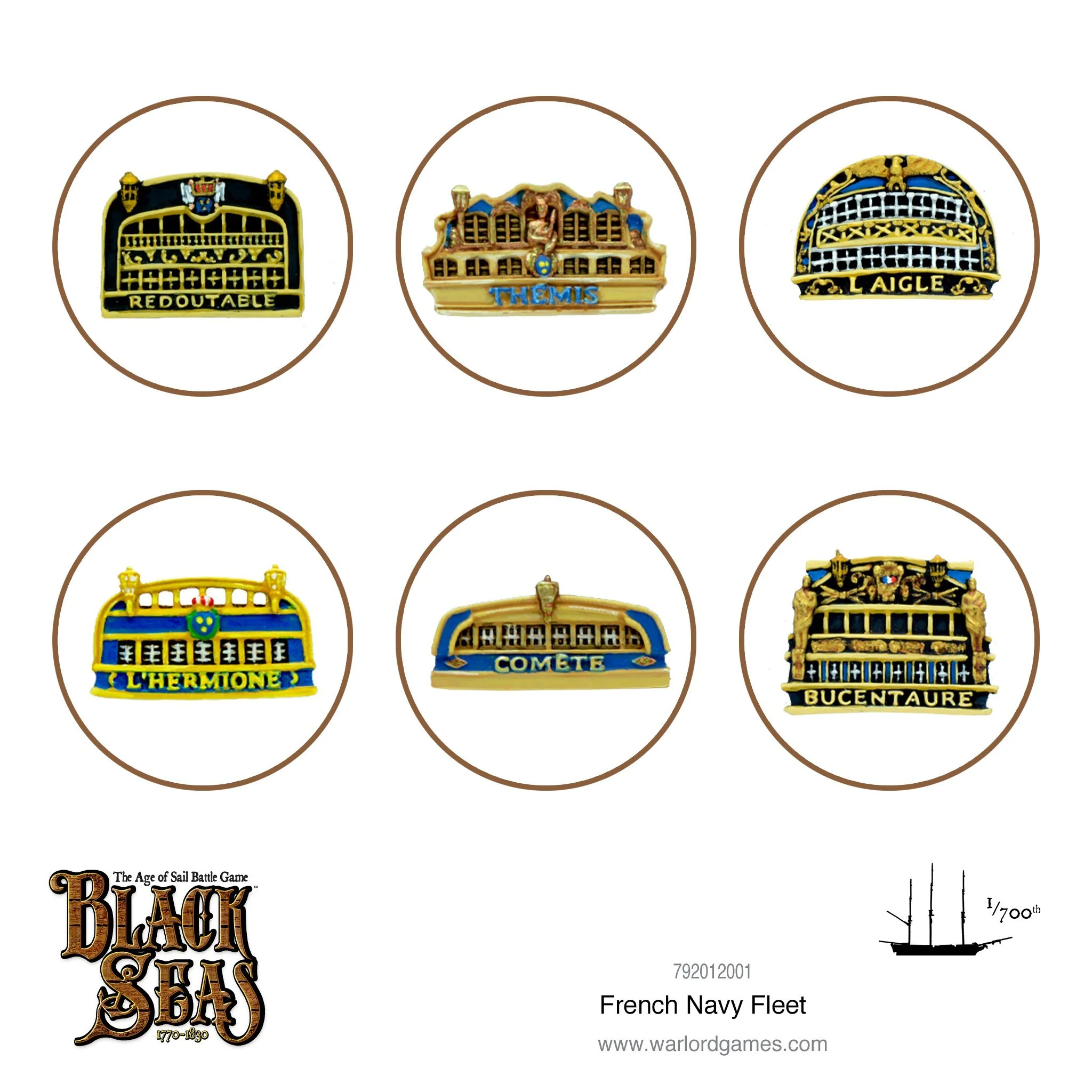 Warlord Games - Black Seas - French Navy Fleet (1770 - 1830)